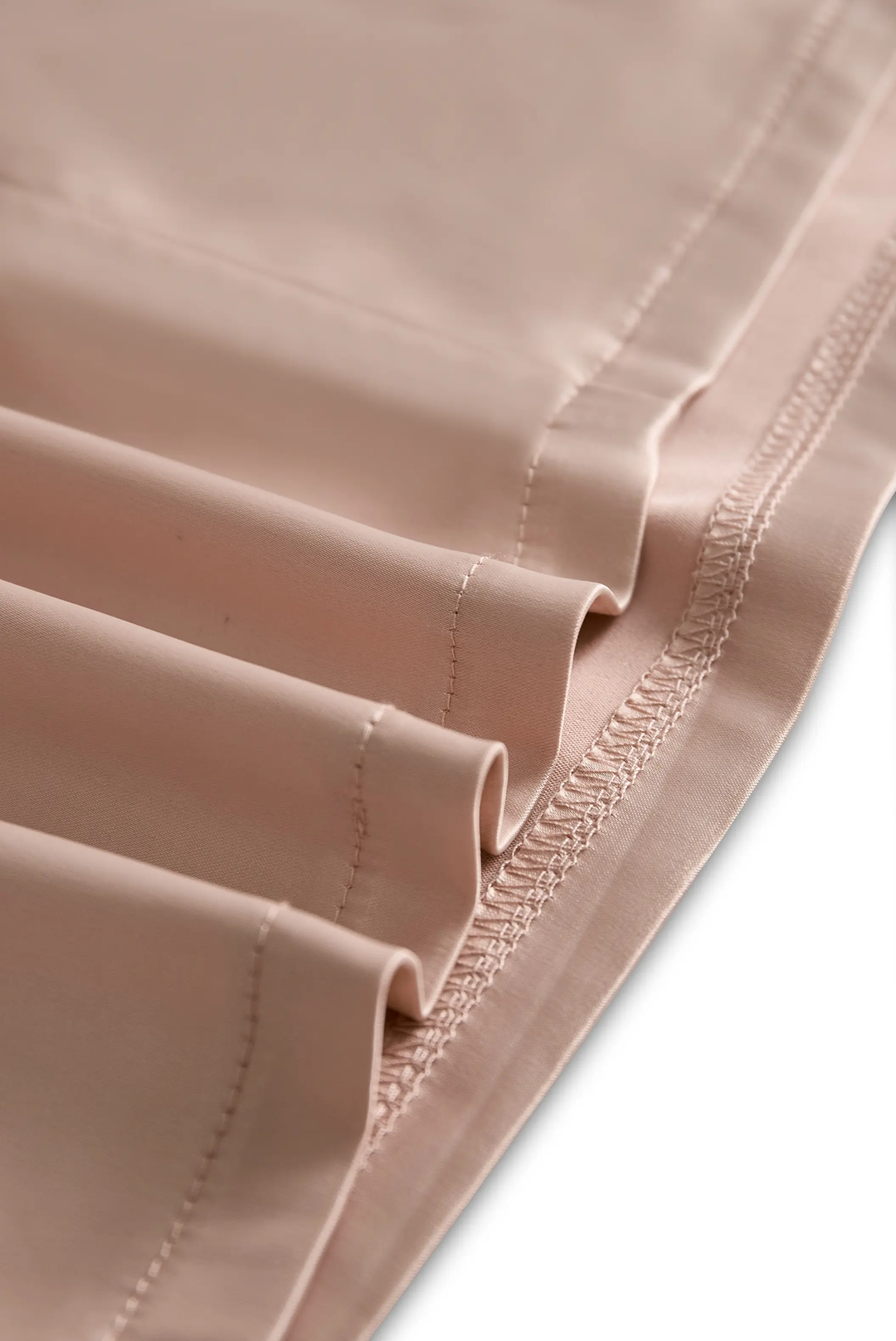 Champagne Satin Square Neck Long Sleeve - Mini Dress CASA LARO