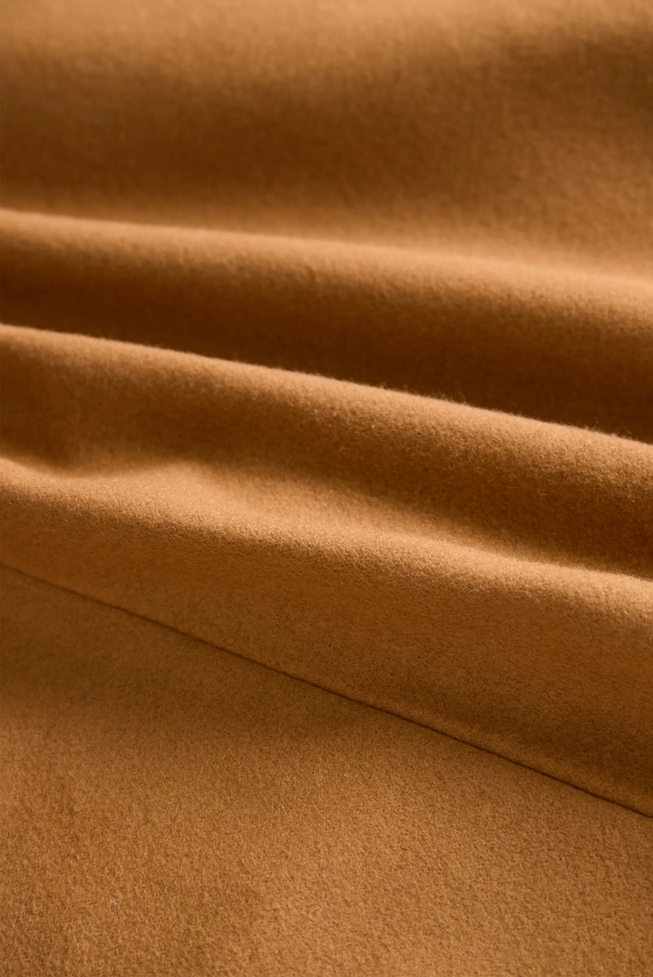 Classic Camel Wool Belted Silhouette - Trench Coat CASA LARO