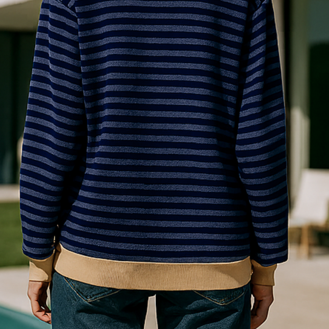 Dahlia - Striped Cotton Sweater CASA LARO WOMEN