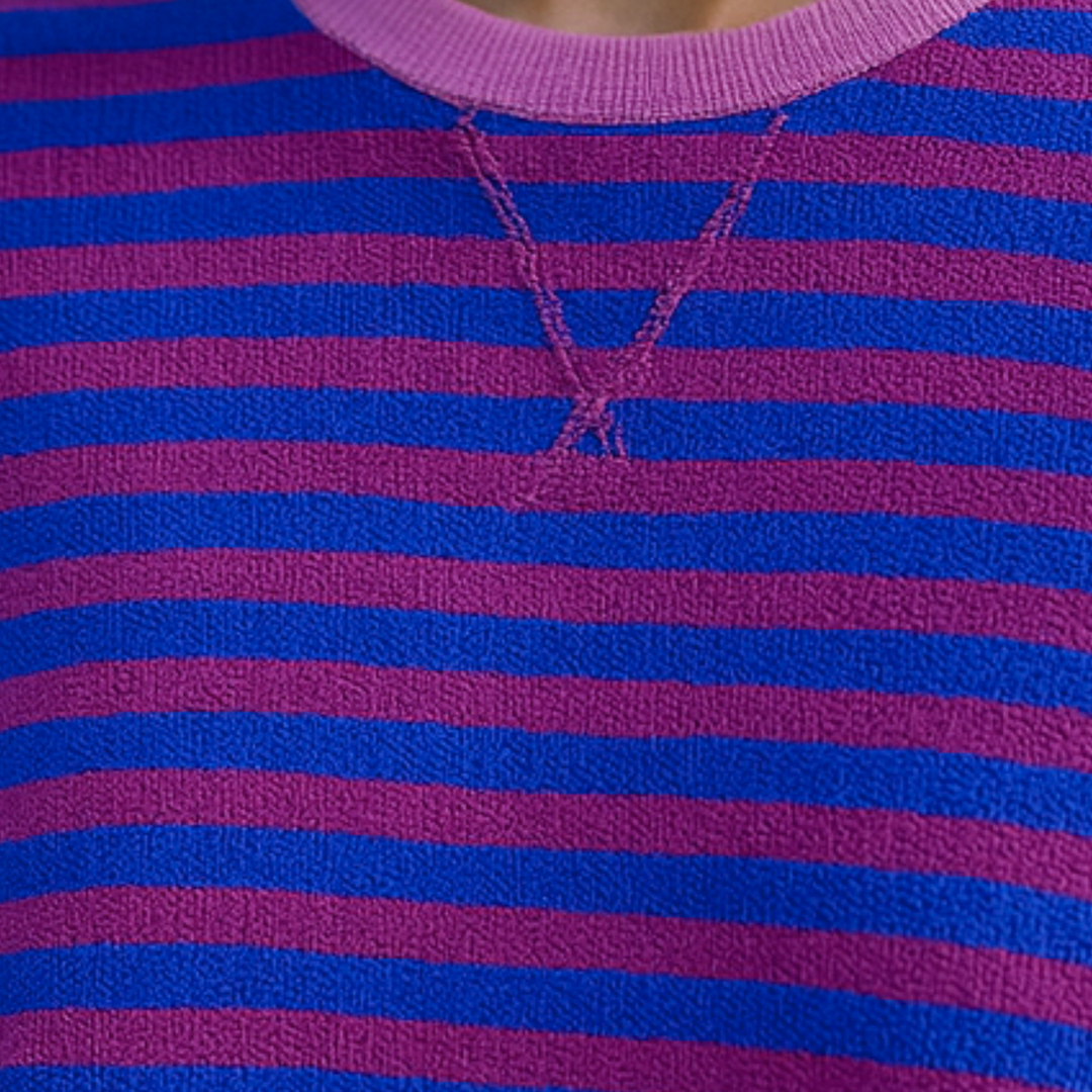 Dahlia - Striped Cotton Sweater CASA LARO WOMEN