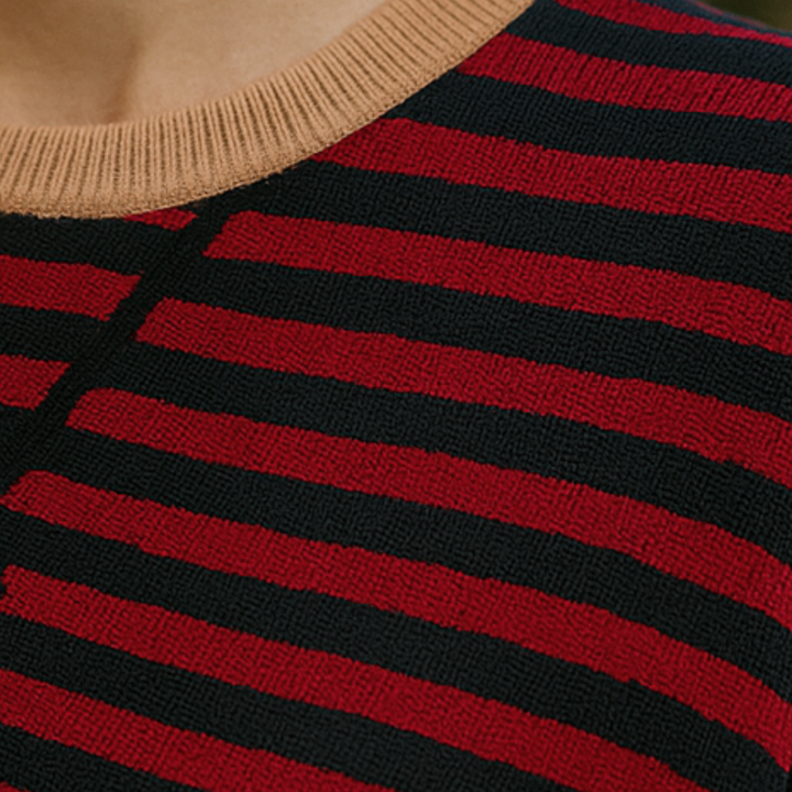 Dahlia - Striped Cotton Sweater CASA LARO WOMEN
