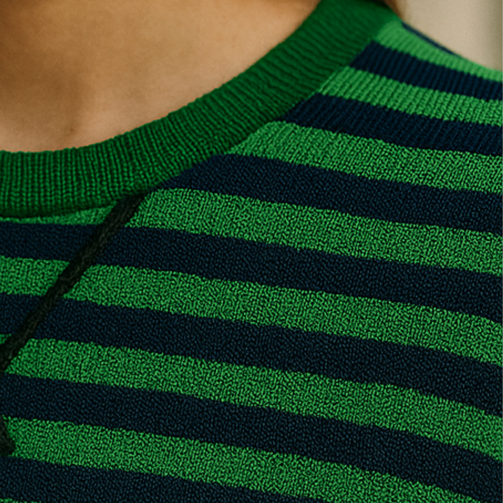 Dahlia - Striped Cotton Sweater CASA LARO WOMEN