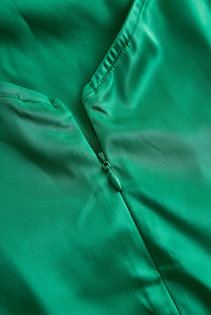 Draped Satin Halterneck Evening Party Chic - Mini Dress CASA LARO