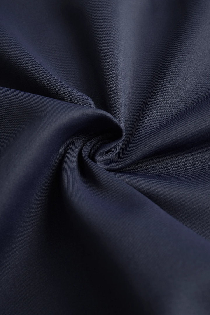 Elegant Navy Sleeveless Tailored Sheath - Midi Dress CASA LARO