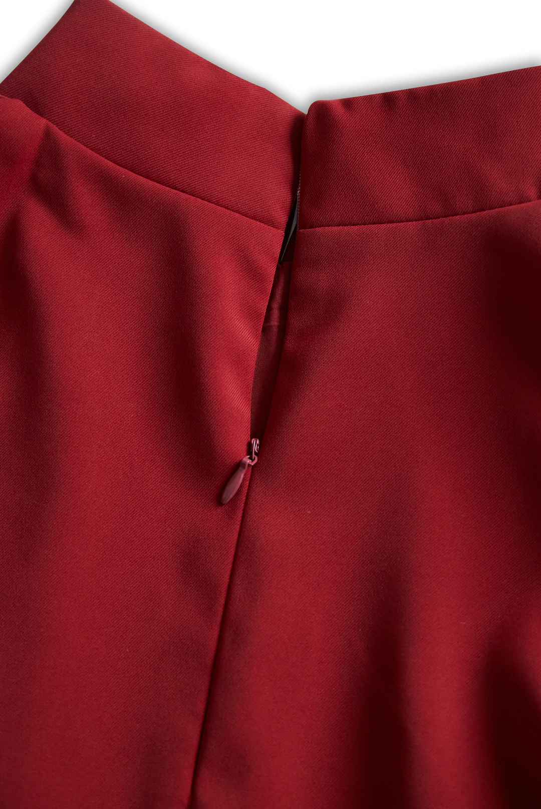 Elegant White Mandarin Collar Belted - Midi Dress CASA LARO