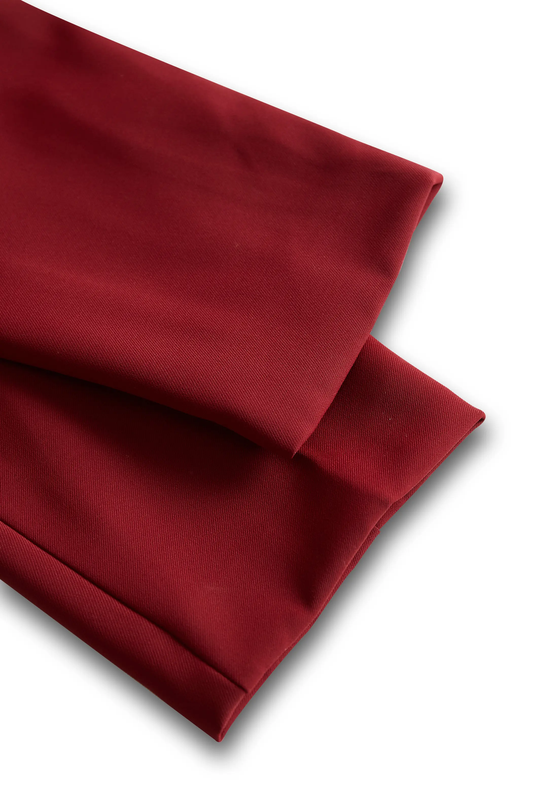 Elegant White Mandarin Collar Belted - Midi Dress CASA LARO