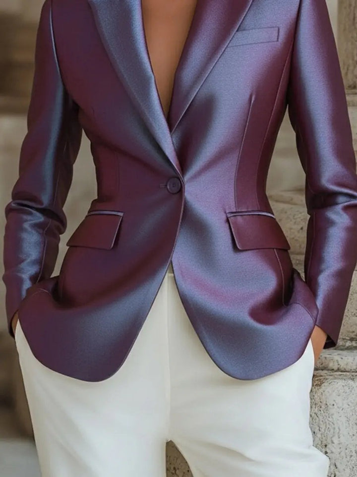 Iridescent Satin Tailored Fit - Blazer CASA LARO