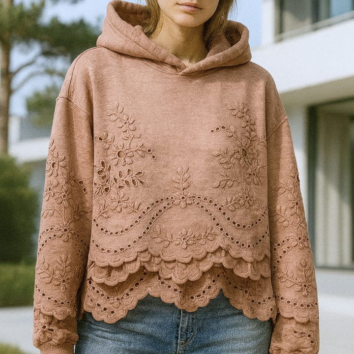 Lucia - Jumper with Lace Details CASA LARO WOMEN