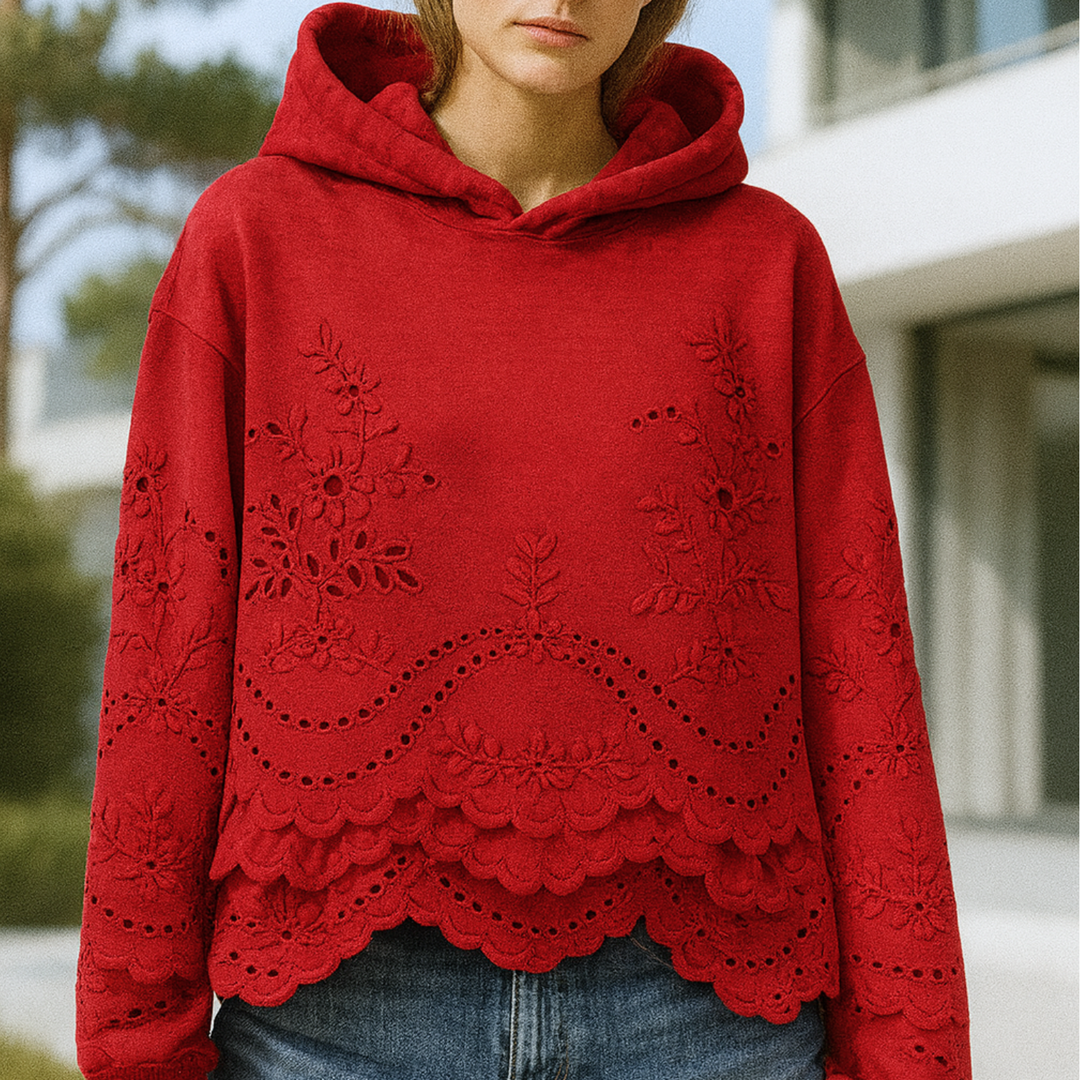 Lucia - Jumper with Lace Details CASA LARO WOMEN