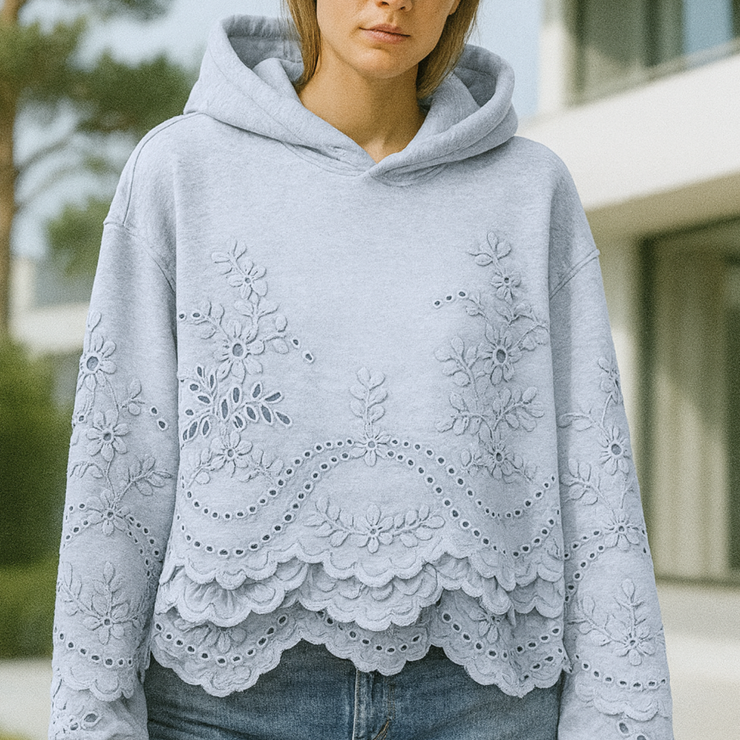 Lucia - Jumper with Lace Details CASA LARO WOMEN