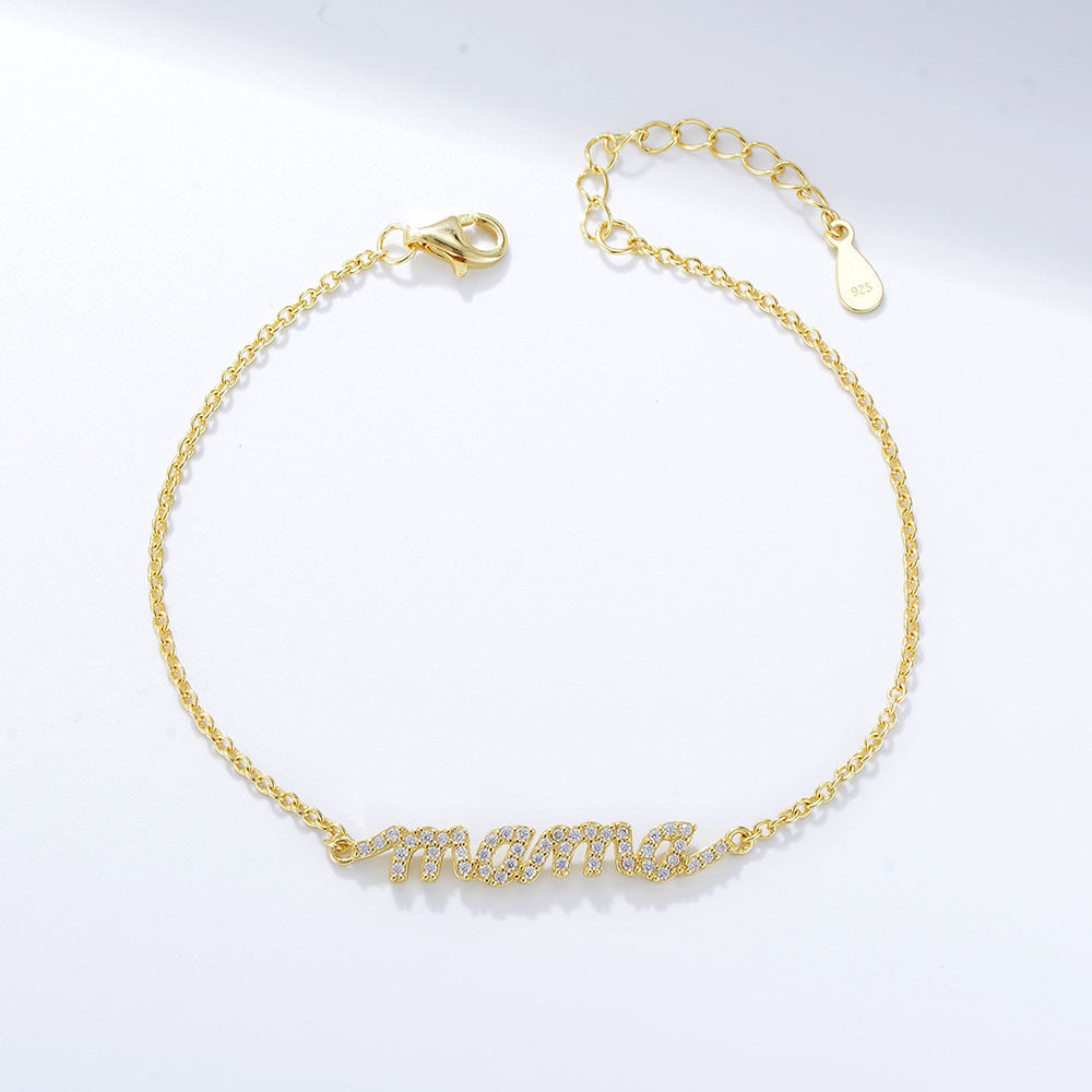 Classic Sterling Silver Bracelet For Mom Carly Jewelry