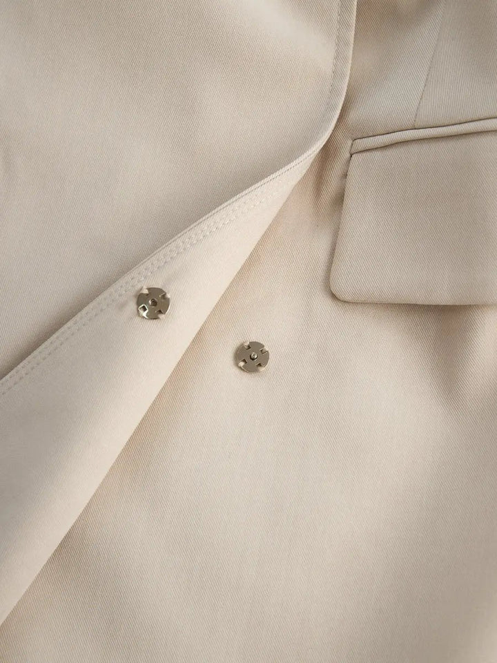 Tailored Blazer-Inspired Belted-Waist Dress - Mini Dress CASA LARO