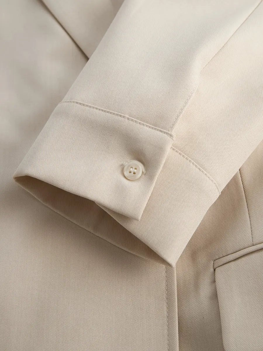 Tailored Blazer-Inspired Belted-Waist Dress - Mini Dress CASA LARO