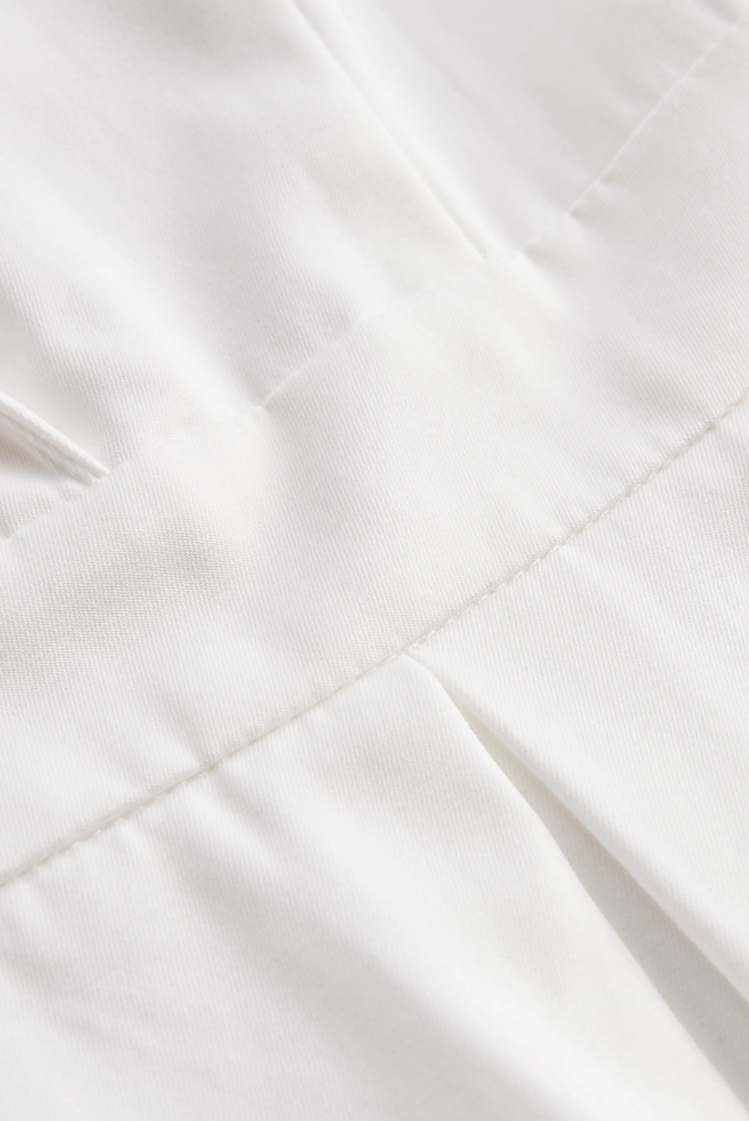 White Pleated Button-Front Shirt Dress - Mini Dress CASA LARO