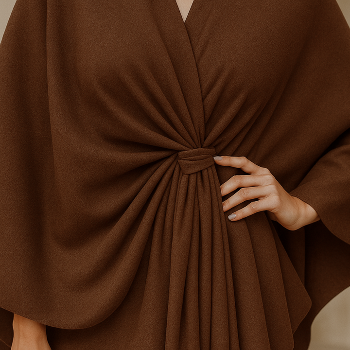 Yvonne - Draped Poncho CASA LARO WOMEN