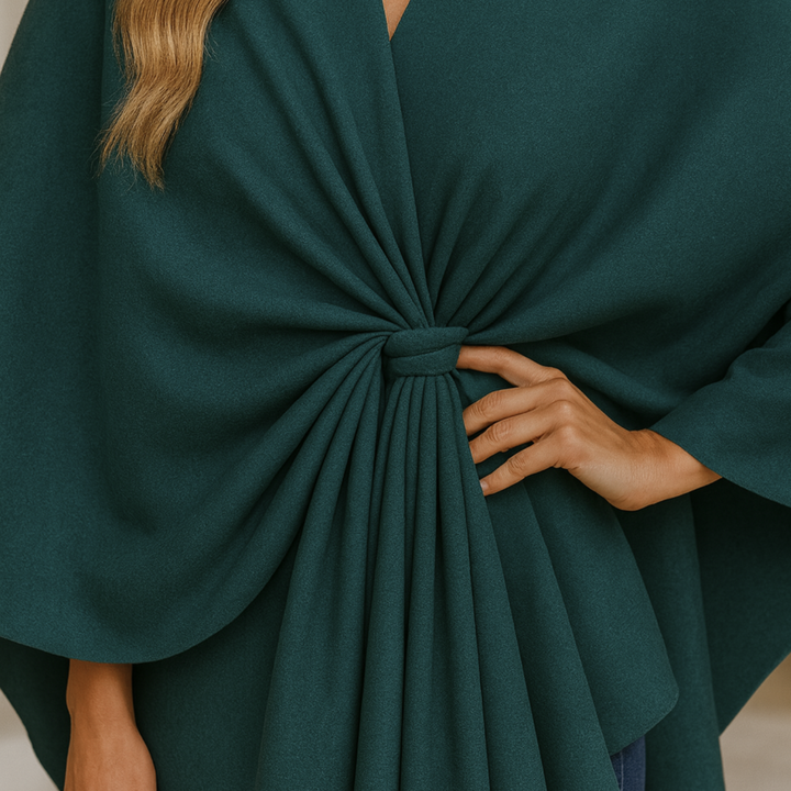 Yvonne - Draped Poncho CASA LARO WOMEN