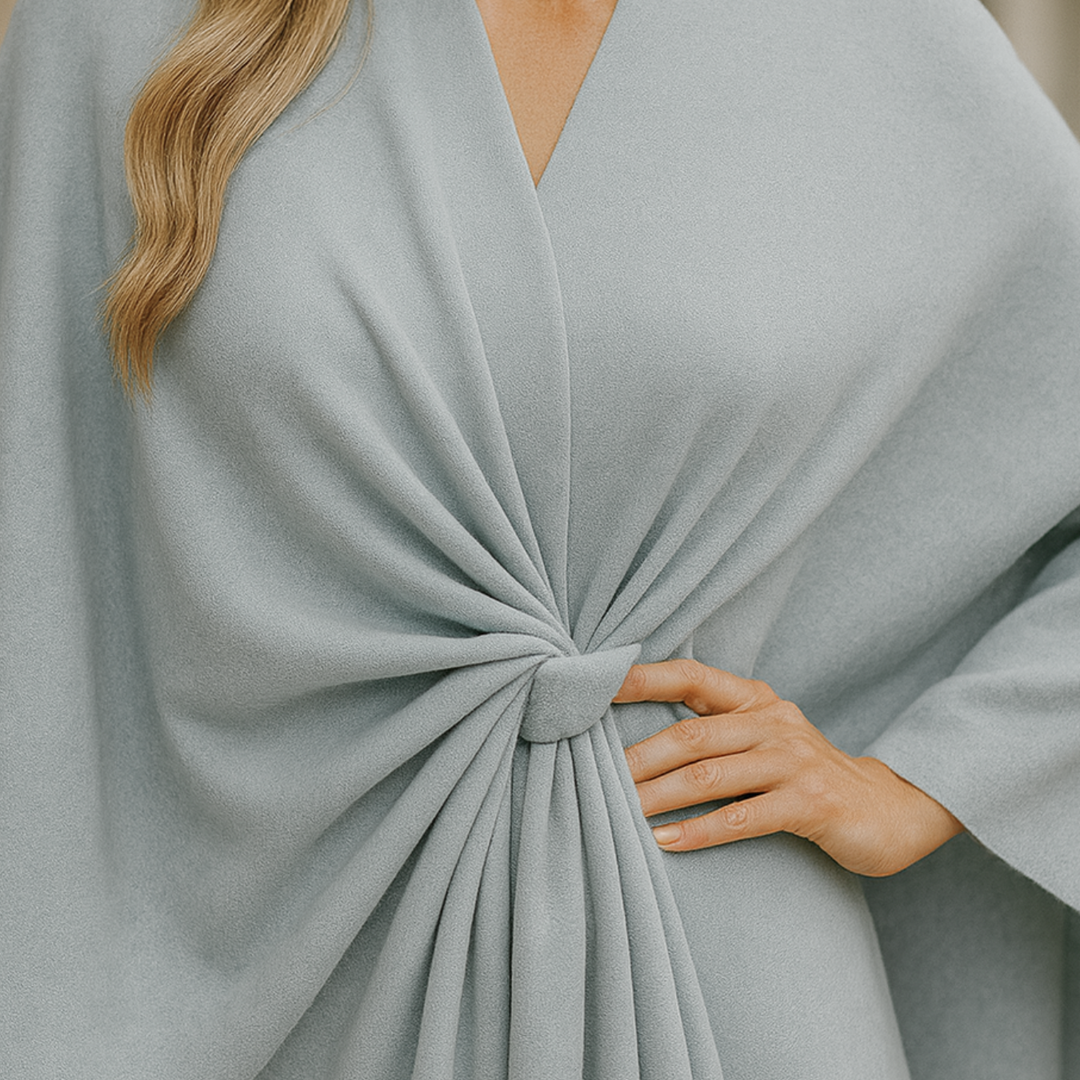 Yvonne - Draped Poncho CASA LARO WOMEN