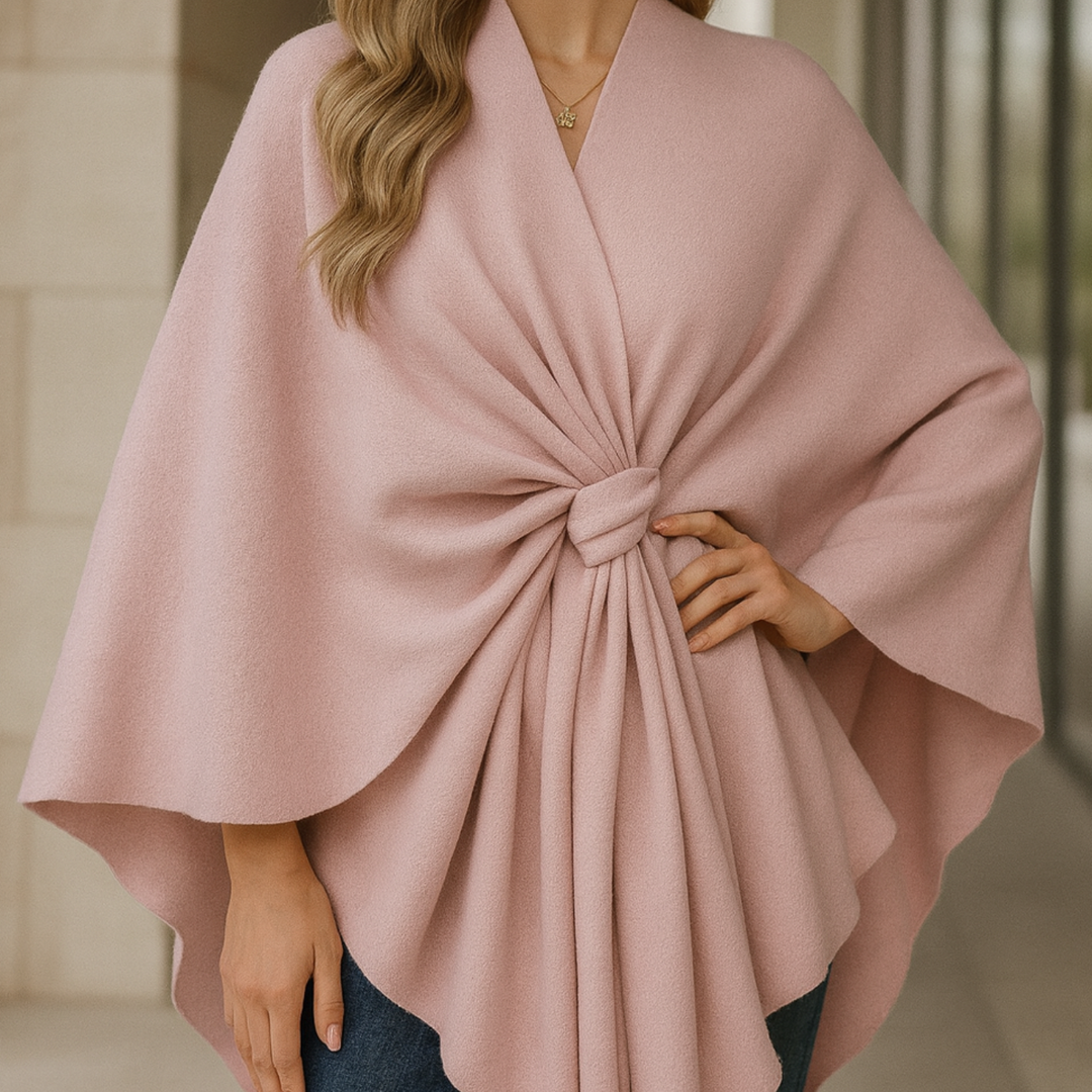 Yvonne - Draped Poncho CASA LARO WOMEN