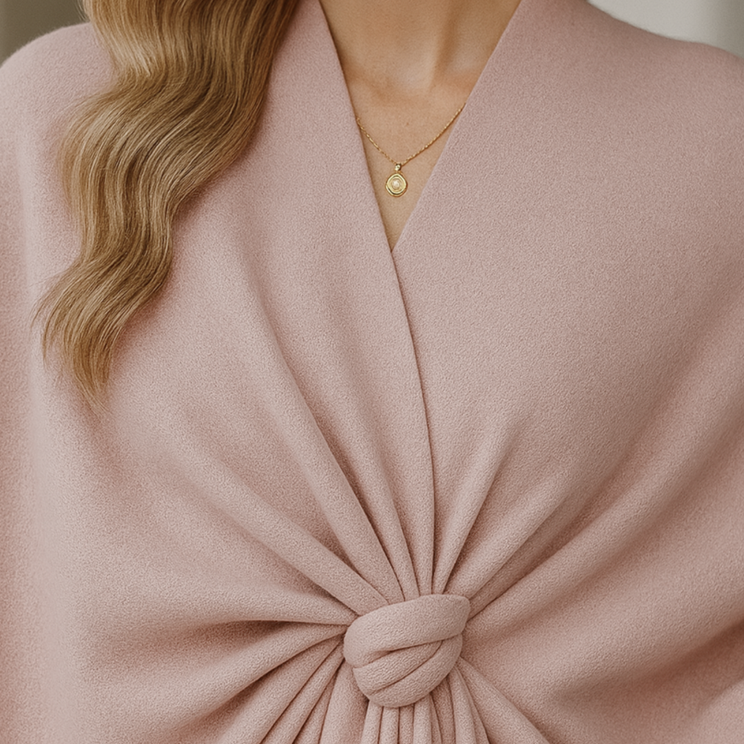 Yvonne - Draped Poncho CASA LARO WOMEN