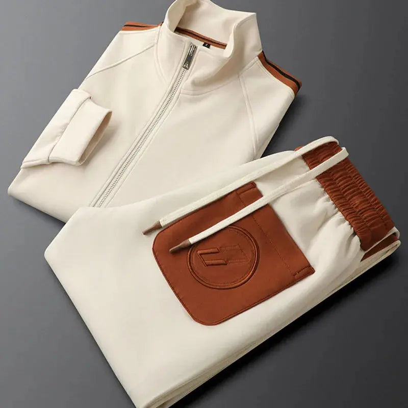 Zenith Premium Slim-Fit Zip Jacket & Joggers - Tracksuit Set CASA LARO